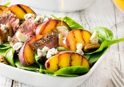 Grilled Steak and Peach Salad